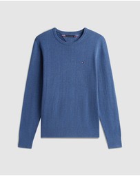 Tommy Hilfiger - Flag Embroidery Crew Neck Jumper