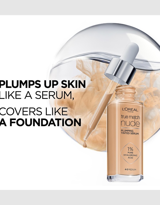 L’Oreal Paris - True Match Hydrating and Plumping Luminous Tinted Serum Foundation with Hyaluronic Acid