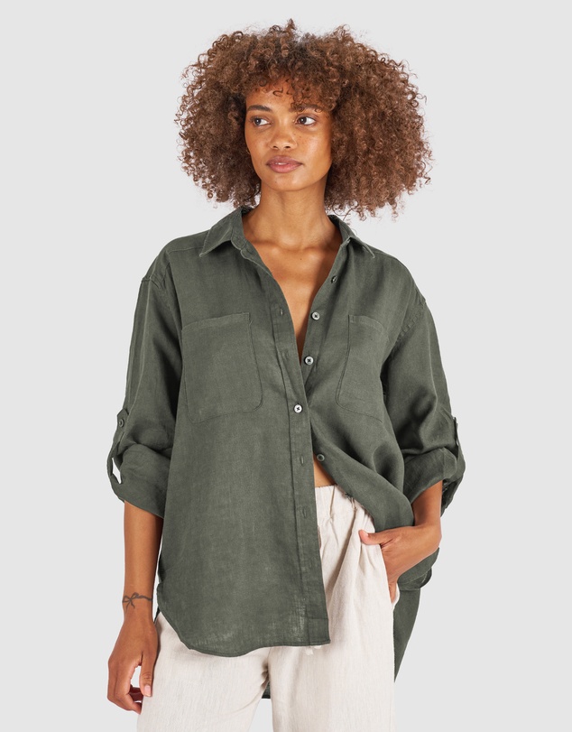CAMIXA - Luna Oversize Linen Shirt