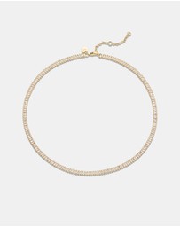 Mestige - Era Radiant Tennis Necklace - 18K Gold Plated