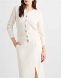 David Lawrence - Perle Wool Blend Cardigan