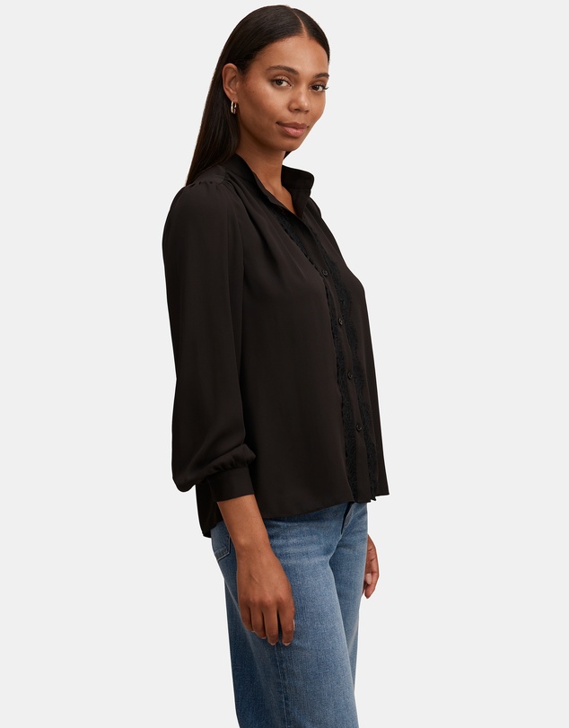 Forever New - Poppy Lace Trim Blouse
