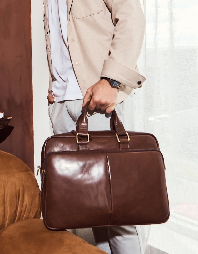 Pierre Cardin - Pierre Cardin Men's Rustic Business Computer Bag
