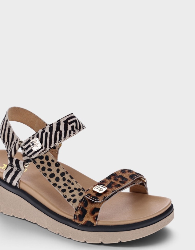 Mia Vita - Candice Sandal - Leopard Multi