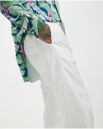 Surrounded By Ghosts - The Vanadium Linen Drawstring Pants
