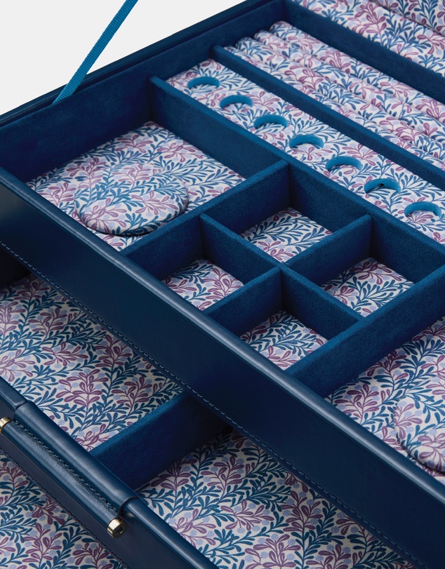 Wolf - WOLF Sophia Jewellery Box with Drawers Indigo Fruit Botanical
