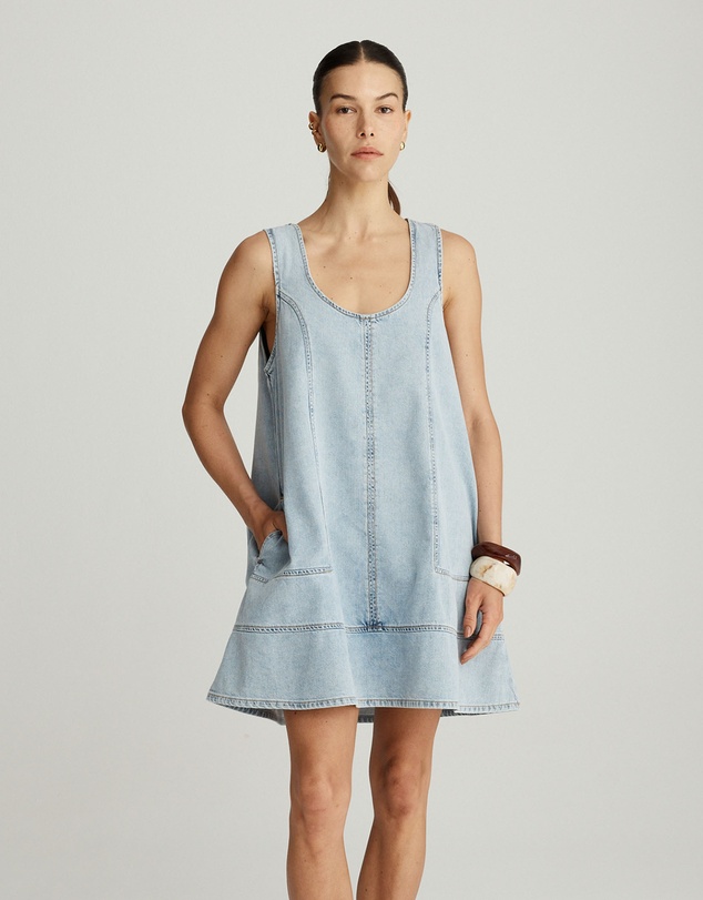 Mattir - Maja Dress in Light Wash