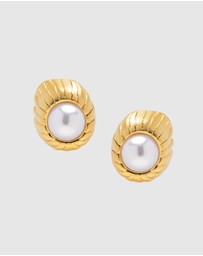 Nialaya Jewellery - Women's Vintage Pearl Earrings