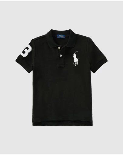 Polo Ralph Lauren - Big Pony Cotton Mesh Polo Shirt - Kids