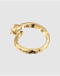 Haze & Glory - ICONIC EXCLUSIVE - Ring Homage Topaz 925 Sterling Silver - Gold