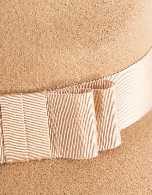 Max Alexander - Wide Brim Beige Winter Hat