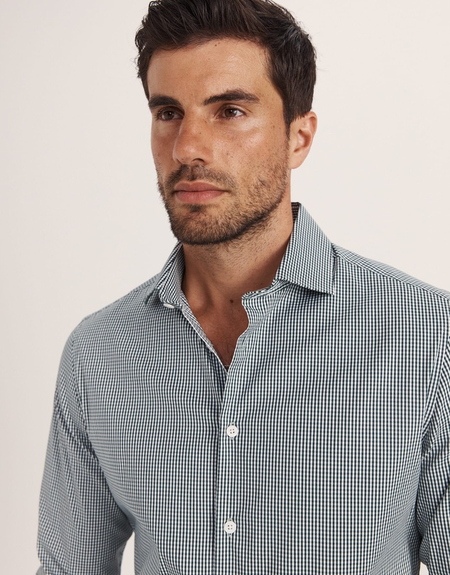 SABA - Lucian Long Sleeve Stretch Check Shirt