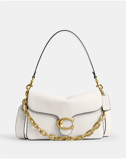 Coach - Smooth Leather Chain Tabby Shoulder Bag With Chain