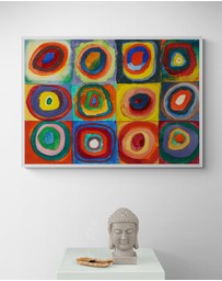 Inka Arthouse - Squares with Concentric Circles by Wassily Kandinsky Art Print