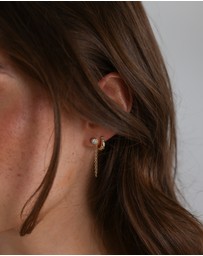 Pastiche - Gold Amber Earrings