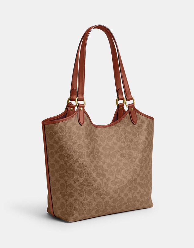 Coach - Coated Canvas Signature Day Tote Bag
