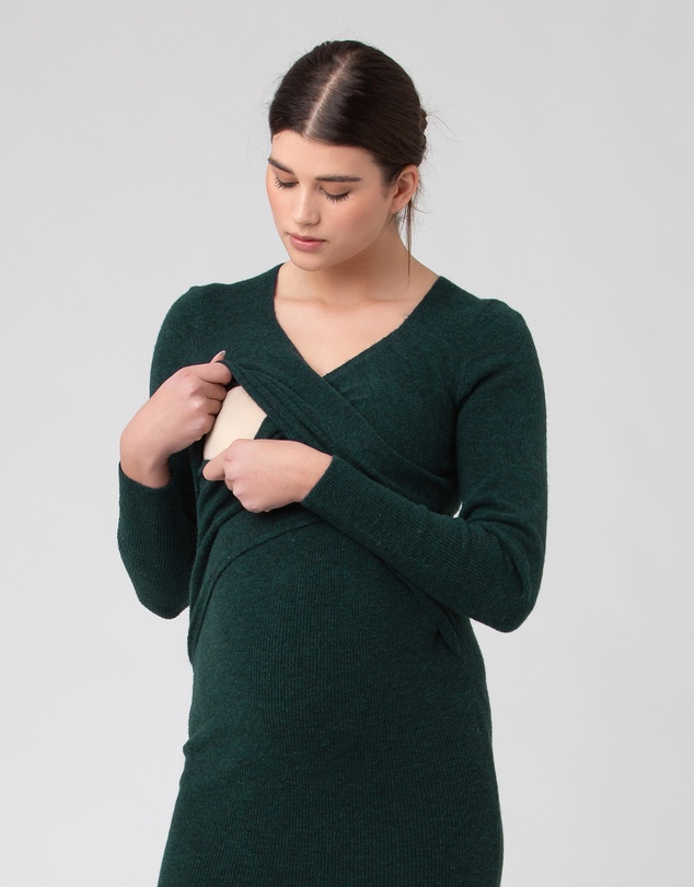 Ripe Maternity - Heidi Nursing Knit Dress