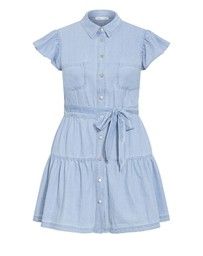 City Chic - Plus size Kelise Denim Mini Dress - light wash
