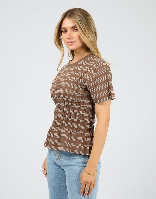 All About Eve - Zelena Knit Tee Coffee