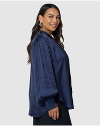 Pink Dusk by Curve Project - Feels Like The First Time Blouse