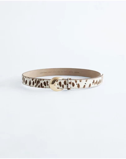 & Other Stories - Cow-Print Leather Belt