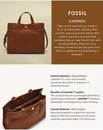 Fossil - Carmen Brown Tote