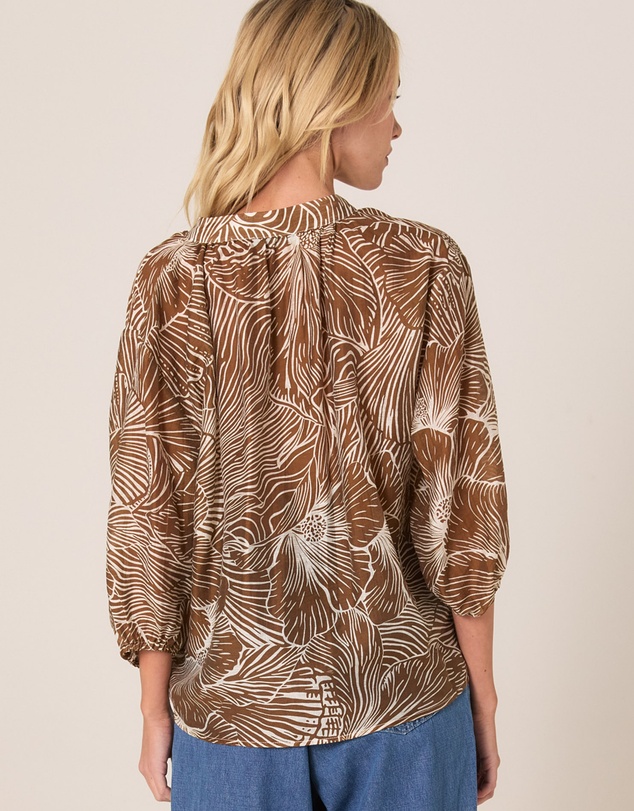 Fate + Becker - Tallulah Split Neck Blouse