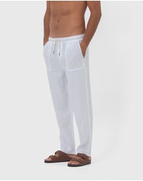 Coast Clothing - St Tropez Linen Pants - White