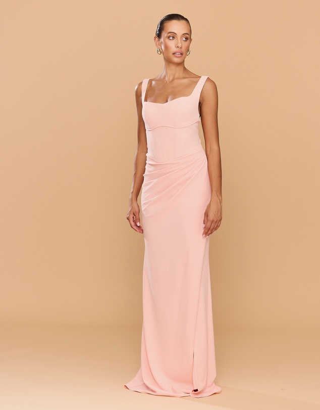 CATHERINE FERRARO - Elena Square Neck Gown