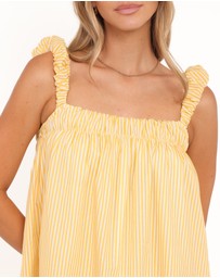 Petal & Pup - Helia Mini Dress - Mango Stripe
