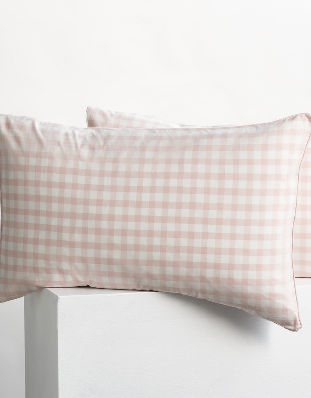 Sheet Society - Leo Washed Cotton Gingham Full Sheet Set