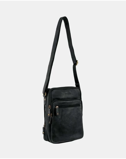Pierre Cardin - Pierre Cardin Rustic Leather Cross Body Bag