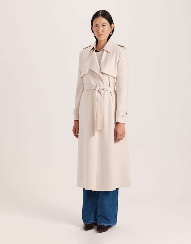 SABA - Karla Wool Longline Trench Coat