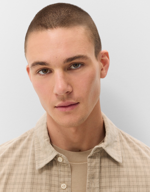 UNISON - Check Cord Regular Fit Shirt
