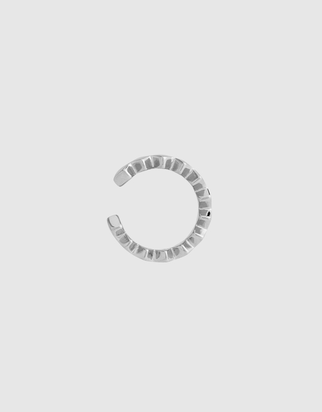 Najo - Lattice Silver Ear Cuff