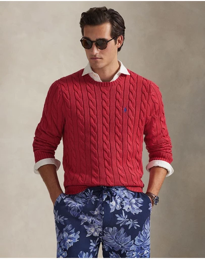 Polo Ralph Lauren - ICONIC EXCLUSIVE - Cable-Knit Cotton Sweater