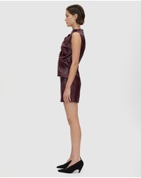 CAMILLA AND MARC - Sana Drape Tailored Mini Dress