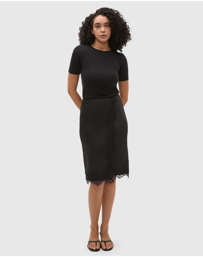 Seed Heritage - 90s Satin Wrap Skirt