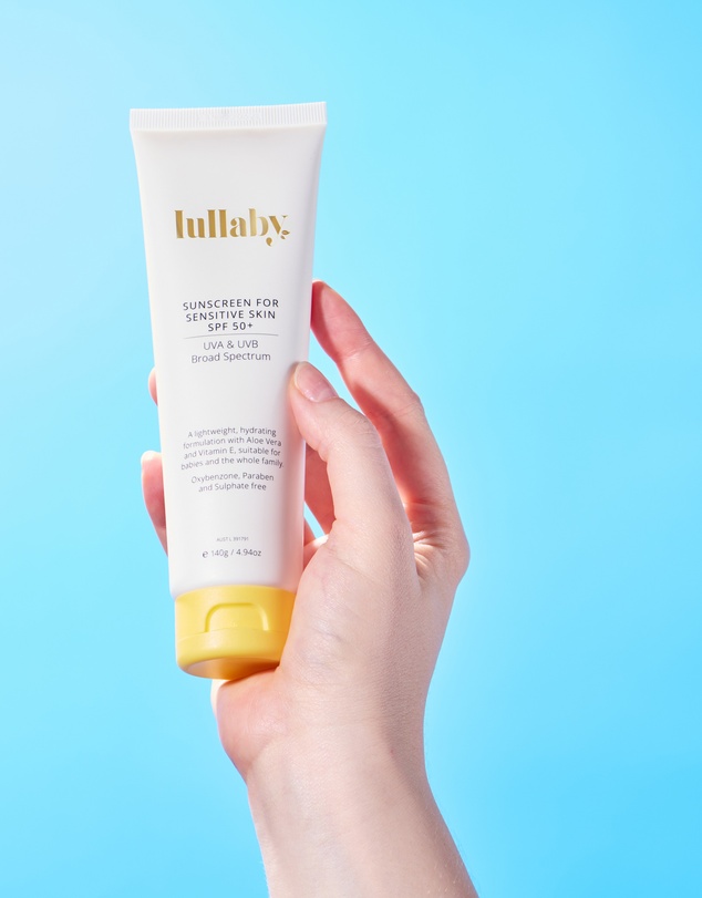 Lullaby Skincare - Sensitive Skin Sunscreen SPF50+ Family Pack 3 x 140g