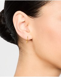 Lovisa - Gold Plated Surgical Steel Medium Sleeper Earrings 12 mm