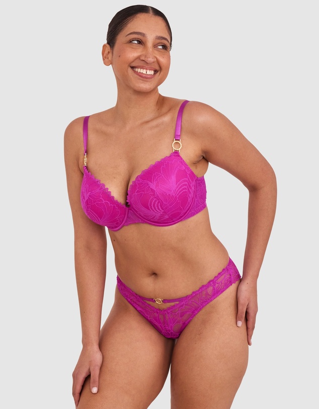 Bras N Things - Gia Brazilian Knicker - Purple
