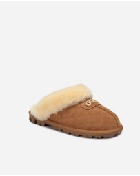 Ozwear Connection Uggs - Ugg Coquette Matelasse Emb Logo Slipper( Detachable Feature)