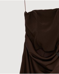 Revibe - Repaired CHANCERY Ayla Corset Drape Maxi Dress - AU 14