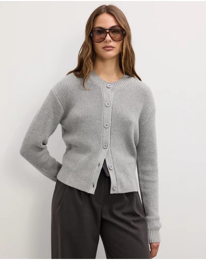 The Fated - Maia Round Neck Knit Cardigan