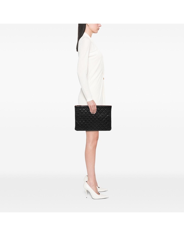 Pre-Loved by Azura Reborn - Pre-Loved Large Quilted Caviar O Case Clutch