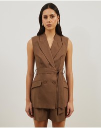 Atmos&Here - Naya Longline Tailored Tie Vest