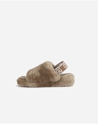 Ozwear Connection Uggs - Ugg Kids Brooklyn Fluff Slide