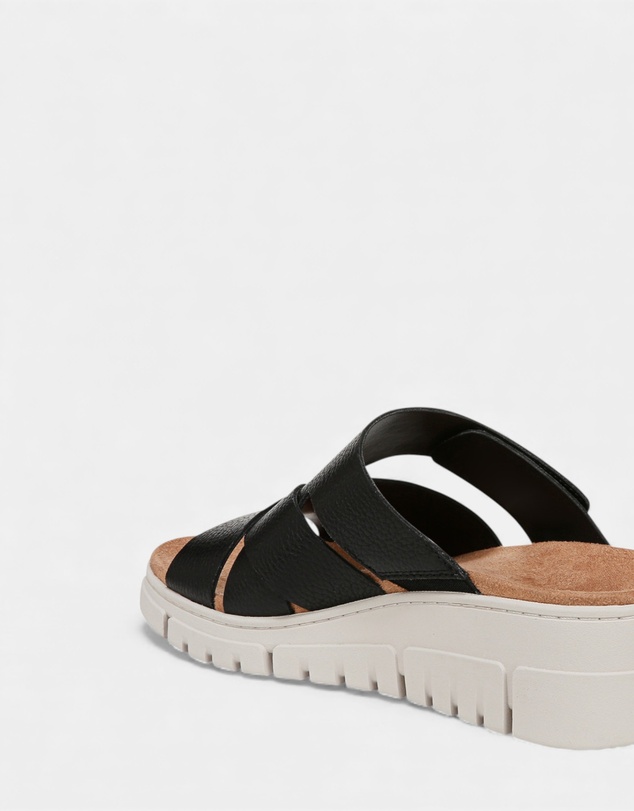 Vionic - Uptown Sunset Wedge - Black Tumbled
