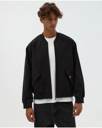 AERE - Wool Blend Bomber Jacket
