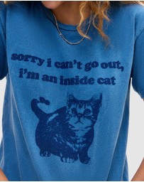 BDG By Urban Outfitters - BDG Inside Cat Relaxed T-Shirt